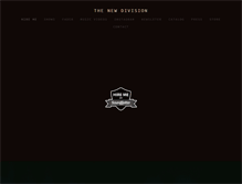 Tablet Screenshot of newdivisionmusic.com